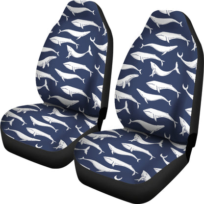 Whale Print Design LKS308 Car Seat Covers