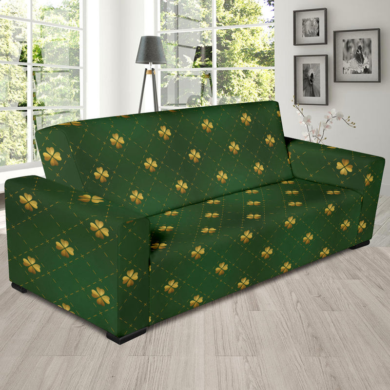 Clover Pattern Print Design 01 Sofa Slipcover