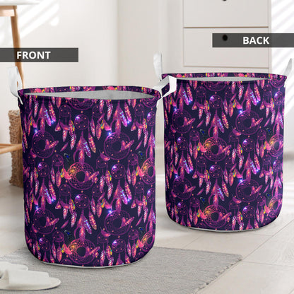 Dream catcher neon Laundry Basket