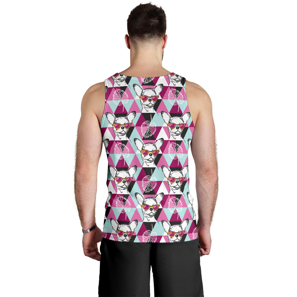 Chihuahua Cute Triangle Pattern Men Tank Top