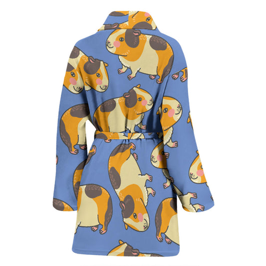 Guinea Pig Pattern Print Design 01 Women Bathrobe