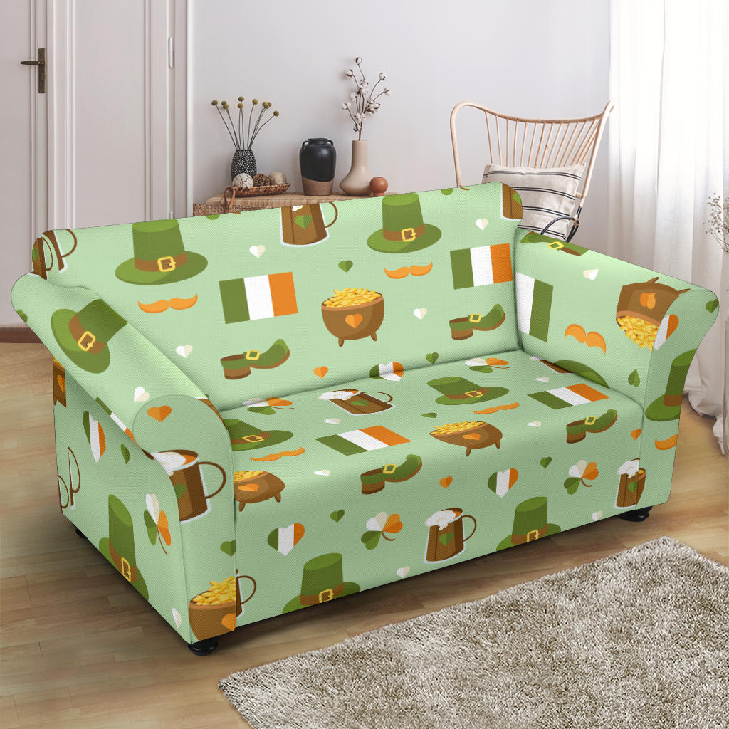 St Patricks Day Print Design LKS302 Loveseat Couch Slipcover