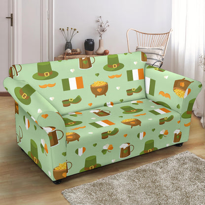St Patricks Day Print Design LKS302 Loveseat Couch Slipcover