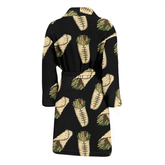 Burrito Print Design LKS303 Men Bathrobe