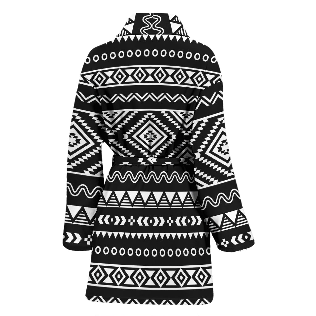 Tribal Pattern Print Design LKS301 Women Bathrobe