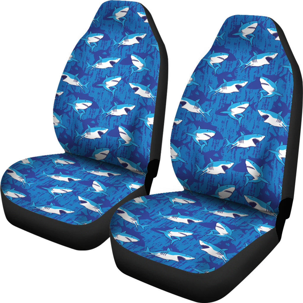 Shark Print Design LKS308 Car Seat Covers