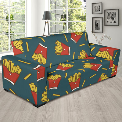 French Fried Pattern Print Design 04 Sofa Slipcover