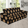 Collies Pattern Print Design 01 Sofa Slipcover