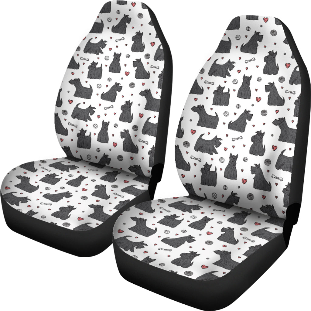 Scottish Terriers Print Design LKS3015 Car Seat Covers