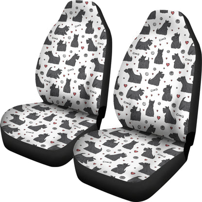 Scottish Terriers Print Design LKS3015 Car Seat Covers