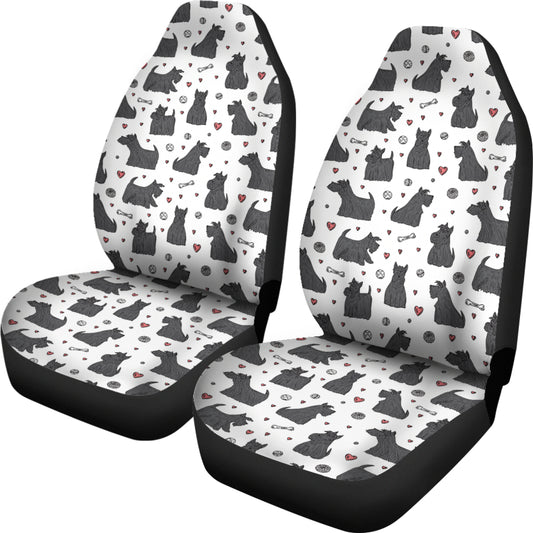 Scottish Terriers Print Design LKS3015 Car Seat Covers
