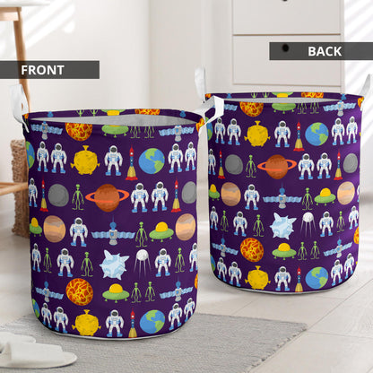 Alien Astronaut Planet Laundry Basket