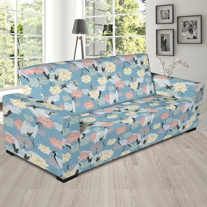 Water Lily Print Design LKS304 Sofa Slipcover