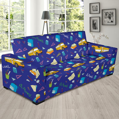School Bus Print Design LKS307 Sofa Slipcover