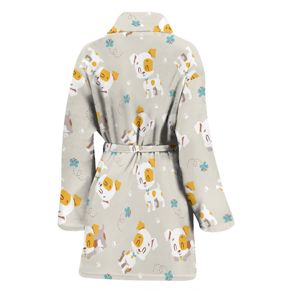Russell Terriers Print Design LKS306 Women Bathrobe