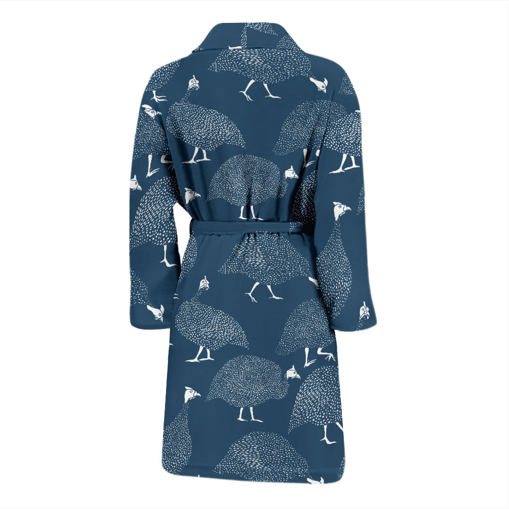 Guinea Fowl Print Design LKS401 Men Bathrobe
