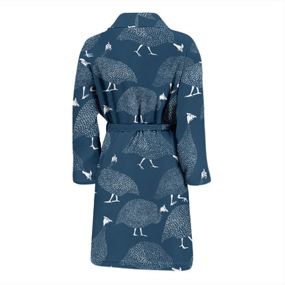 Guinea Fowl Print Design LKS401 Men Bathrobe