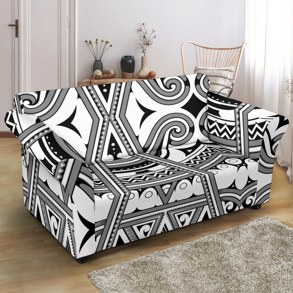 Samoan Pattern Print Design LKS302 Loveseat Couch Slipcover