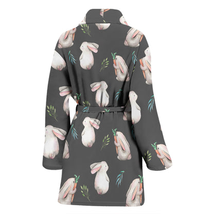 Rabbit Print Design LKS402 Women Bathrobe