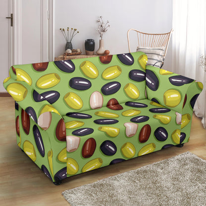 Olive Print Design LKS301 Loveseat Couch Slipcover