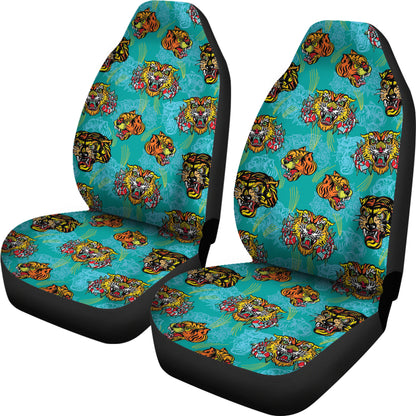 Tattoo Tiger Head Print Design LKS304 Car Seat Covers