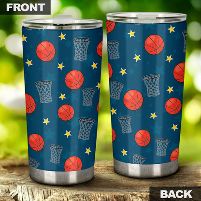 Basketball Classic Print Pattern Tumbler