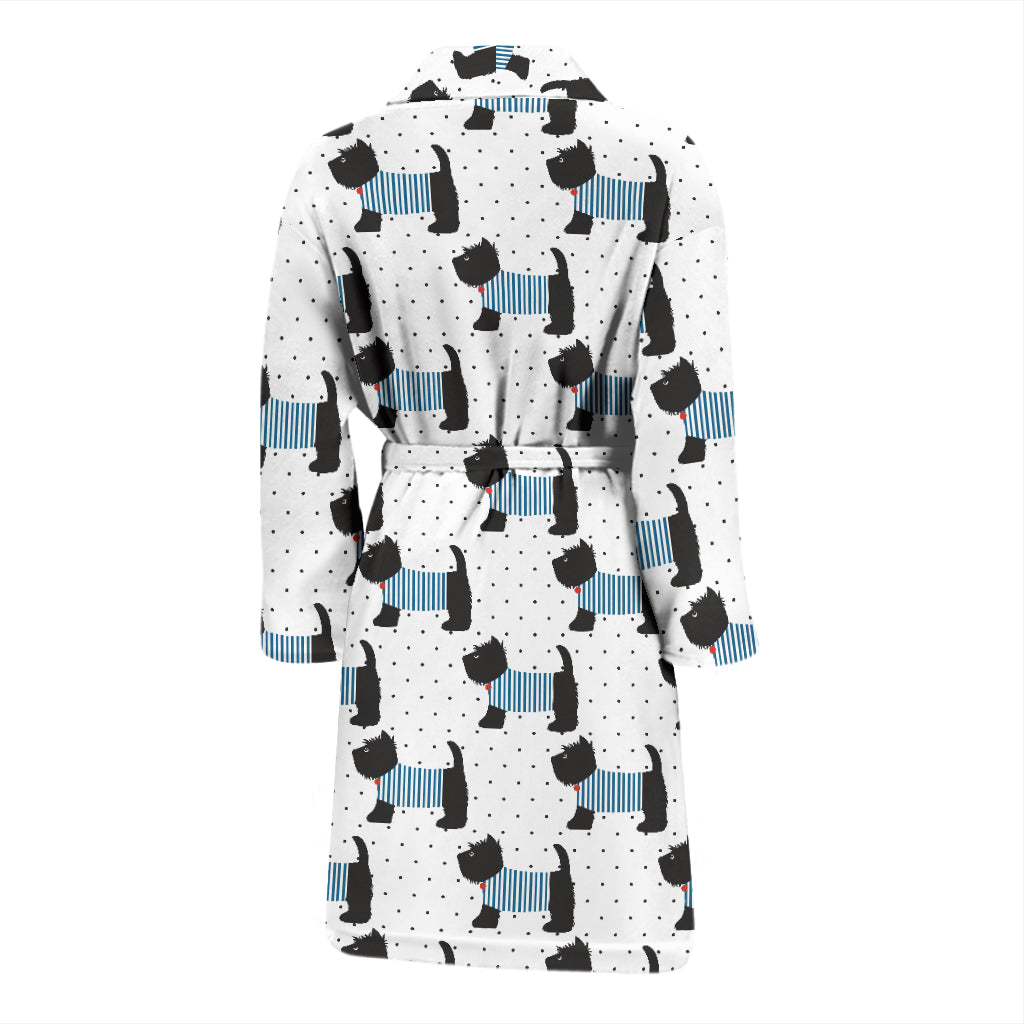 Scottish Terriers Print Design LKS3012 Men Bathrobe