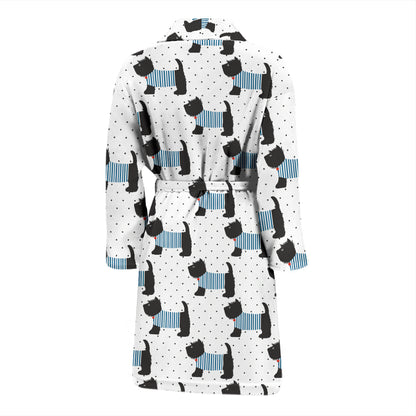 Scottish Terriers Print Design LKS3012 Men Bathrobe