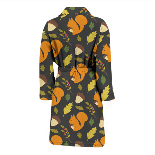 Squirrel Print Design LKS301 Men Bathrobe