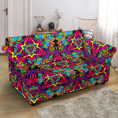 Trippy Print Design LKS303 Loveseat Couch Slipcover