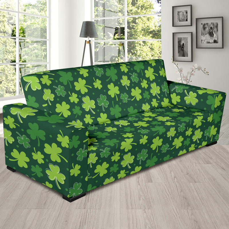 Clover Pattern Print Design 02 Sofa Slipcover