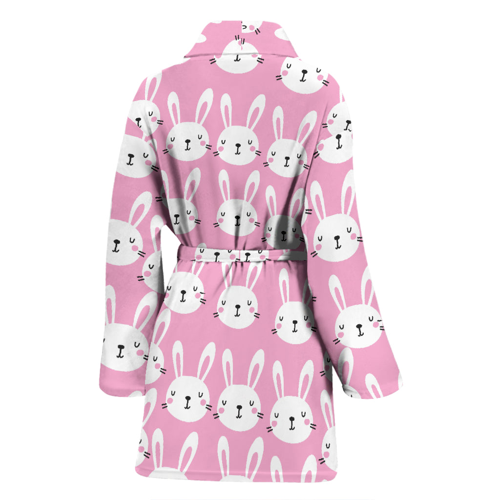 Rabbit Print Design LKS401 Women Bathrobe