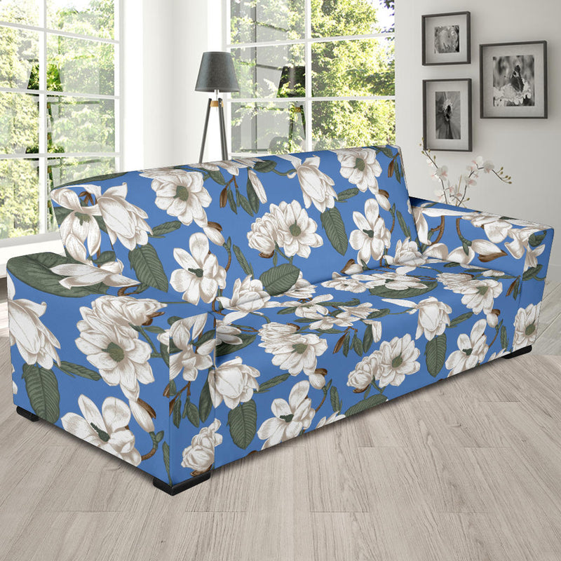 Magnolia Pattern Print Design 01 Sofa Slipcover