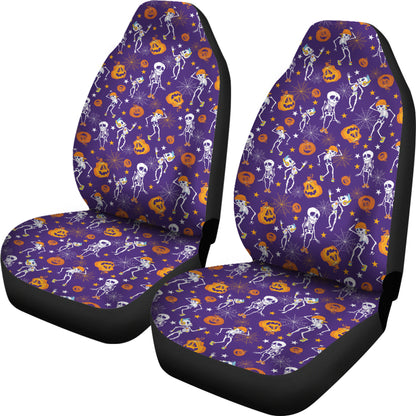 Skeleton Halloween Dance Print Design LKS304 Car Seat Covers