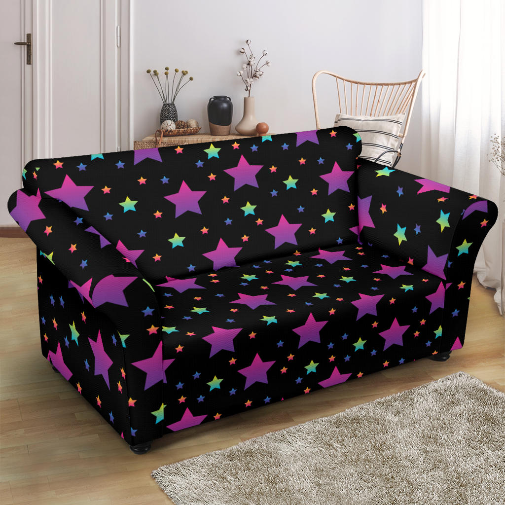 Star Print Design LKS305 Loveseat Couch Slipcover