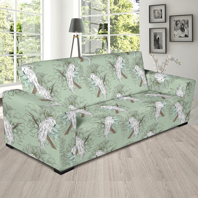 Cockatiel Pattern Print Design 01 Sofa Slipcover