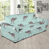 Kangaroos Pattern Print Design 04 Sofa Slipcover