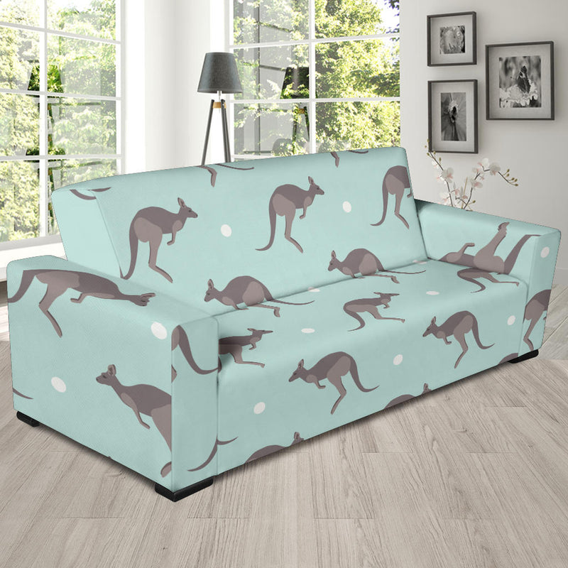 Kangaroos Pattern Print Design 04 Sofa Slipcover