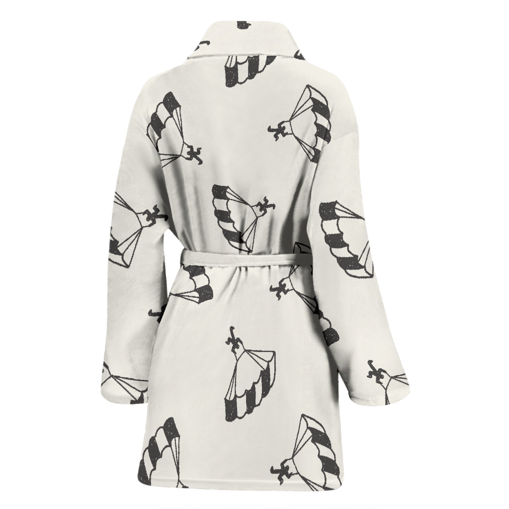 Skydiver Print Design LKS301 Women Bathrobe