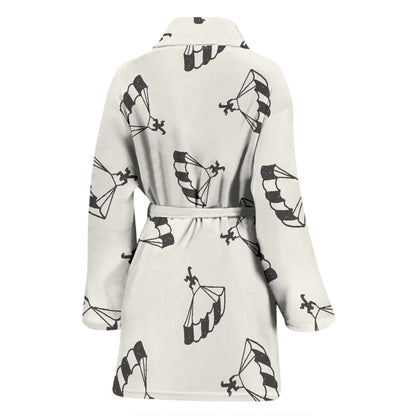 Skydiver Print Design LKS301 Women Bathrobe