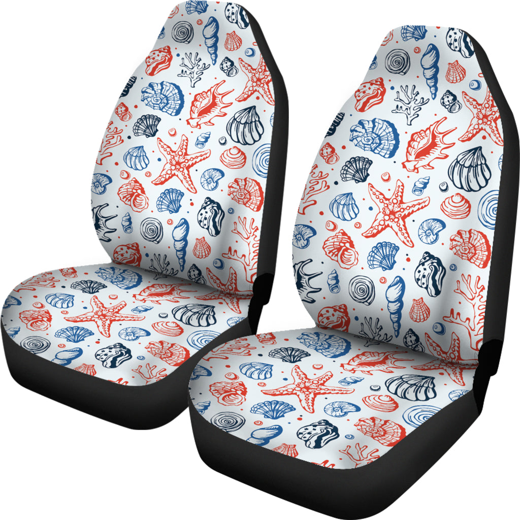 Seashell Print Design LKS307 Car Seat Covers