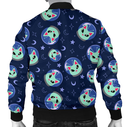 Alien Cat Men Bomber Jacket