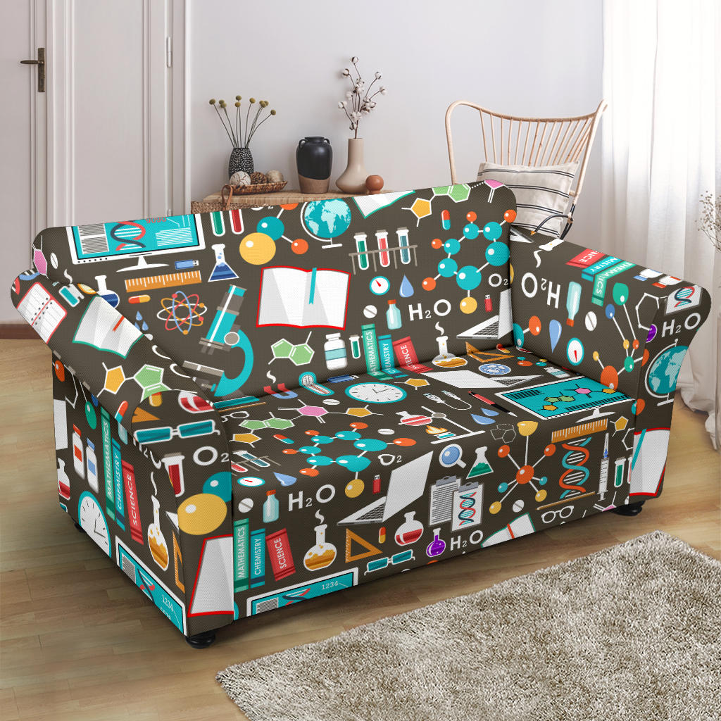 Science Print Design LKS303 Loveseat Couch Slipcover