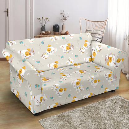 Russell Terriers Print Design LKS306 Loveseat Couch Slipcover