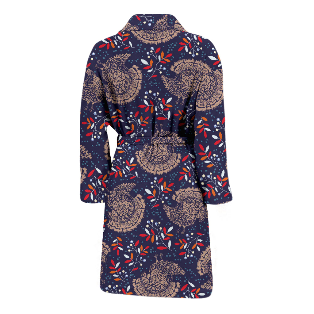 Turkey Print Design LKS401 Men Bathrobe