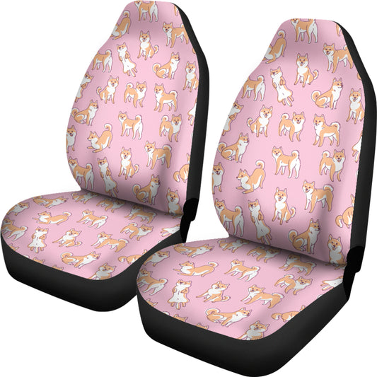 Shiba Inu Print Design LKS303 Car Seat Covers
