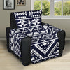 Blue White Tribal Aztec Recliner Cover Protector