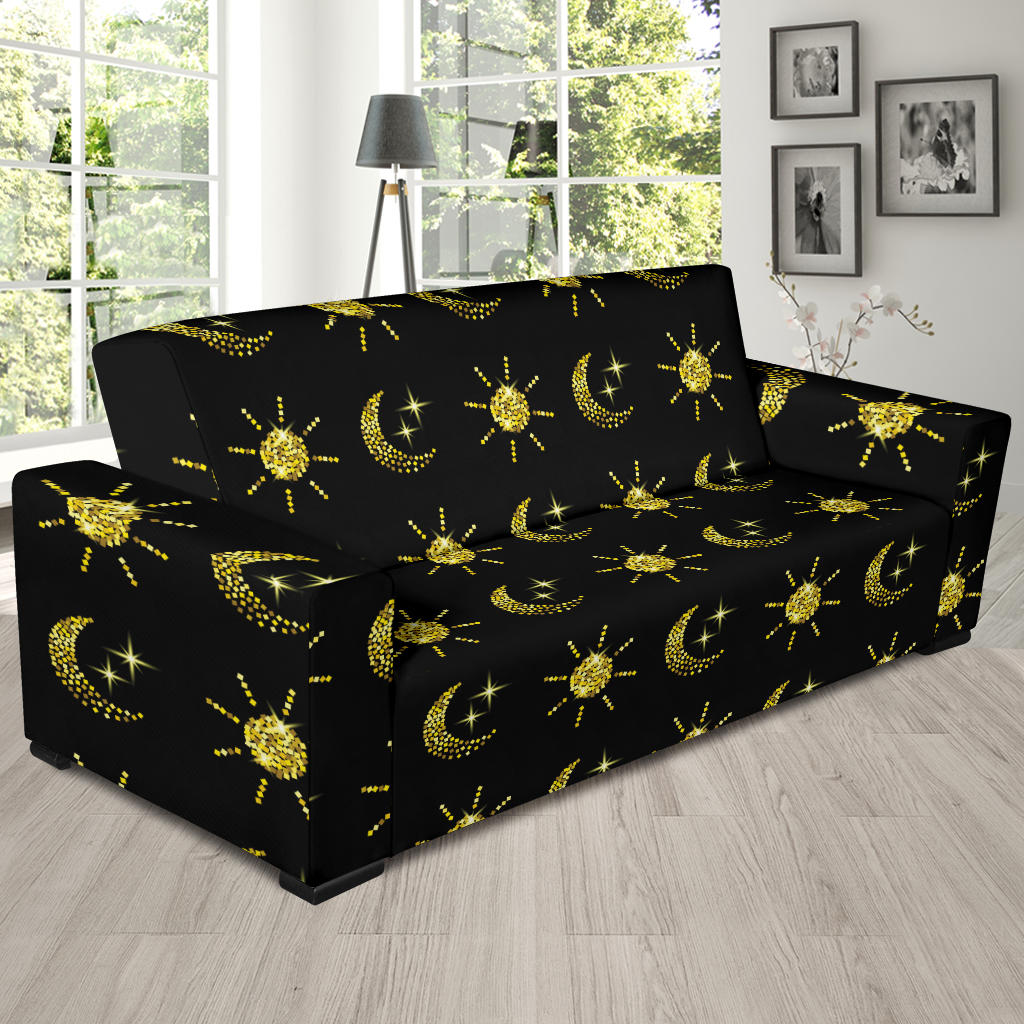 Sun Moon Print Design LKS304 Sofa Slipcover