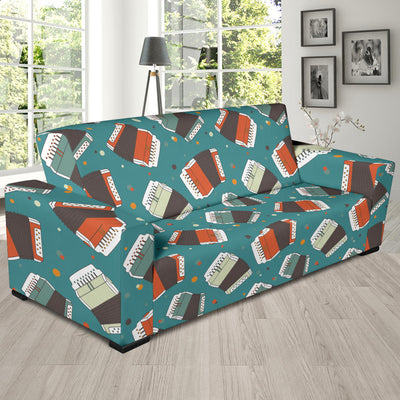 Accordion Pattern Print Design 02 Sofa Slipcover