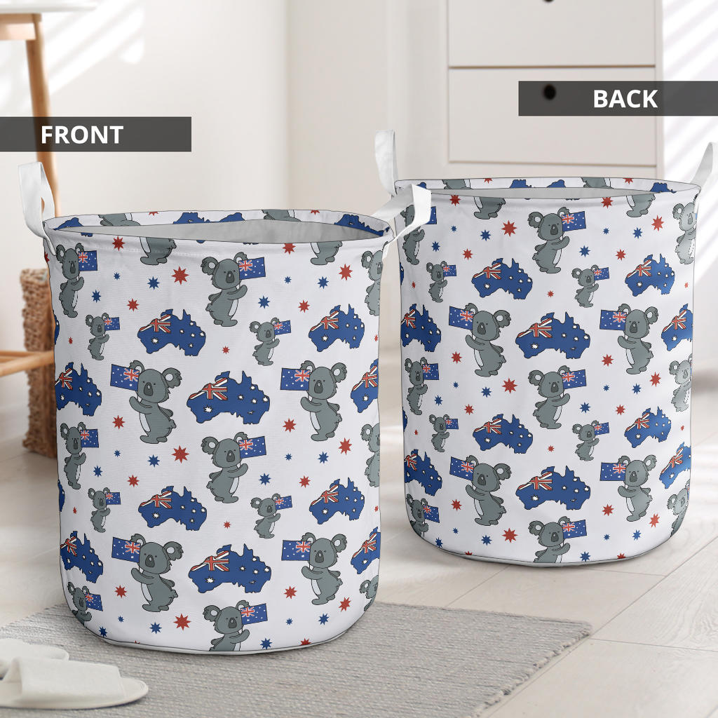 Koala Australia Day Themed Design Laundry Basket